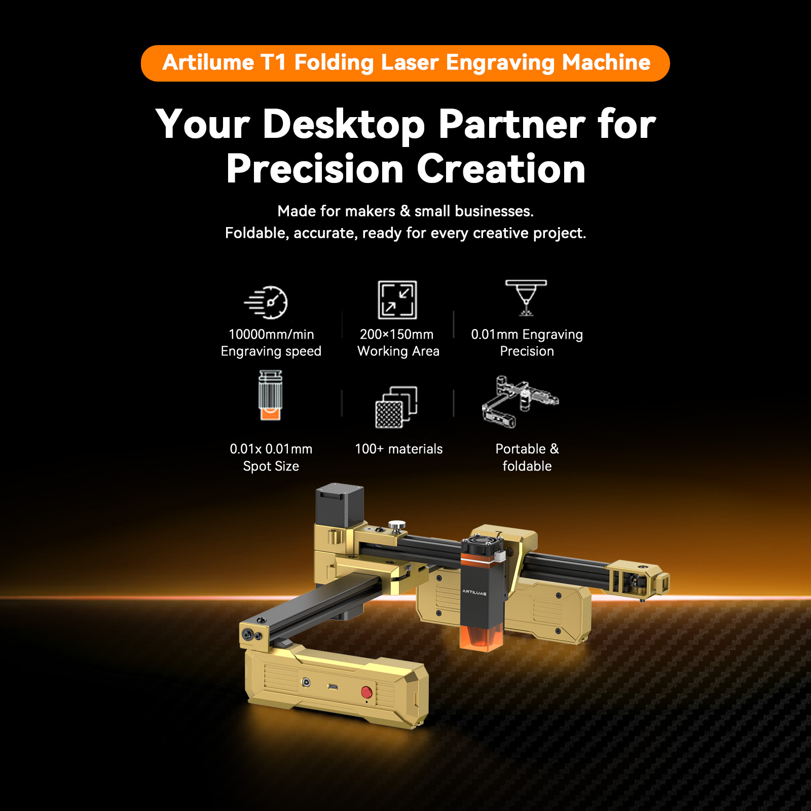 Artilume T1 7W Laser Engraver  - đánh giá và giá Industrial Laser Etching Machine