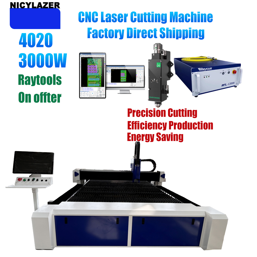 NICYLAZER CNC 3000W 4020 Fiber - đánh giá và giá Industrial Laser Metal Cutting Machine