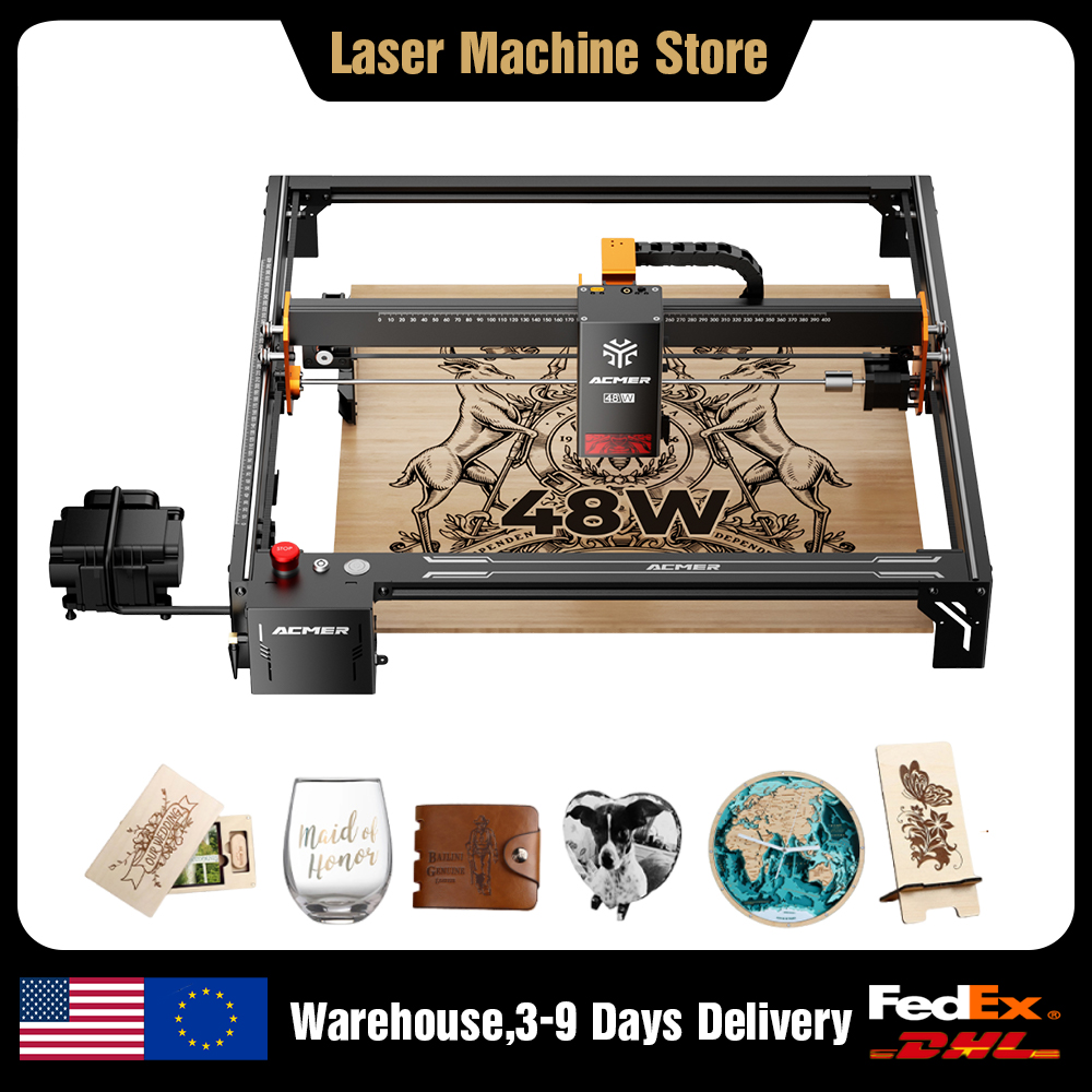 ACMER S2 PRO 48W/36W Laser Eng - đánh giá và giá Industrial Blue Laser