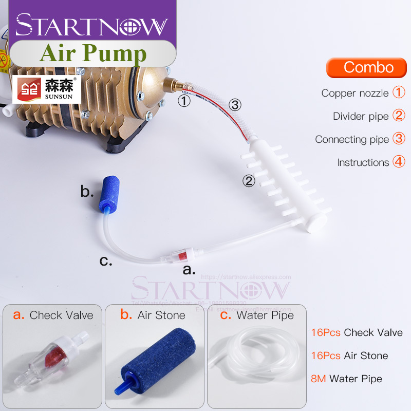 220V 185W 150L/Phút Điện Từ Kh - đánh giá và giá Air Assist Pump Laser
