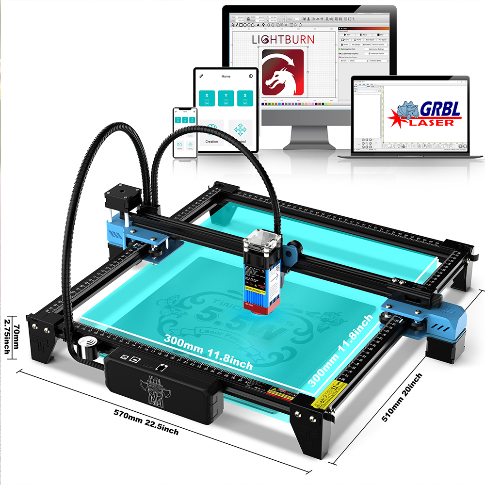 TwoTrees TTS-55Pro Beginner La - đánh giá và giá Industrial Laser Etching Machine