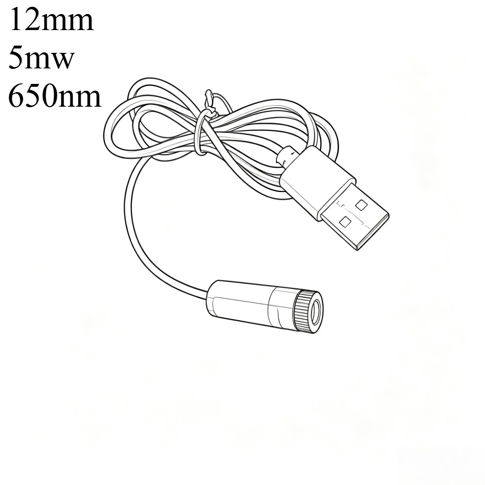 12mm 5mw Adjustable focus red  - đánh giá và giá Industrial Laser Line Module