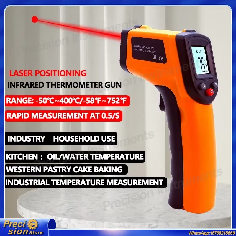 Infrared Thermometer Gun Non C - đánh giá và giá Industrial Handheld Laser